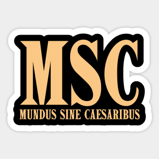 mundus-sine-caesaribus Sticker
